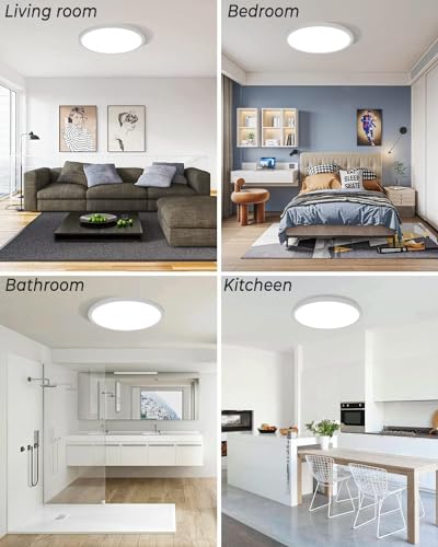 4Pack 12 Inch LED Ceiling Light Flush Mount (4 Count)