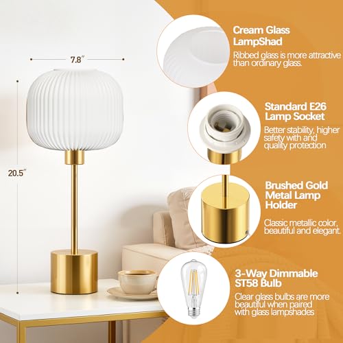 Glass Table Lamp for Living Room