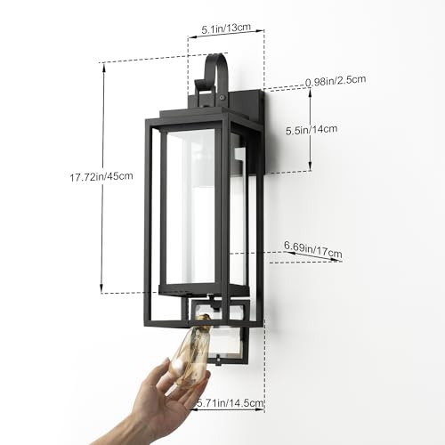 Classic Outdoor Porch Wall Sconce (2 Count)