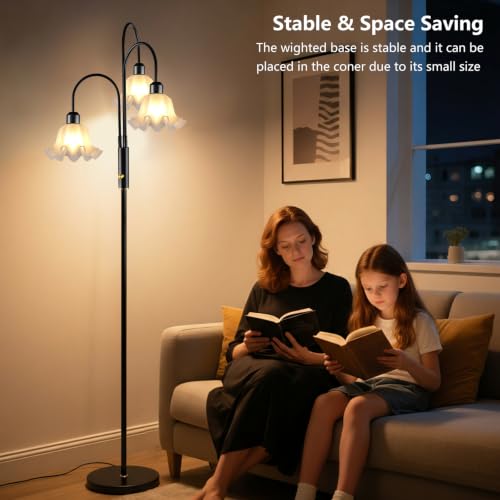 70IN Flower Floor Lamp for Living Room (3 Count)