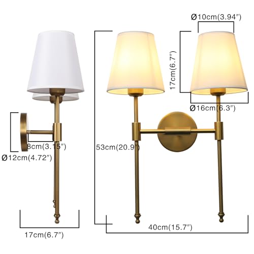 Classic Rustic Double Sconce Large 2