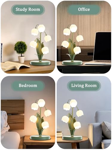 Green Flower Lamp for Home
