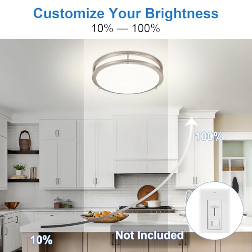DLLT 2Pack Flush Mount LED Ceiling Light