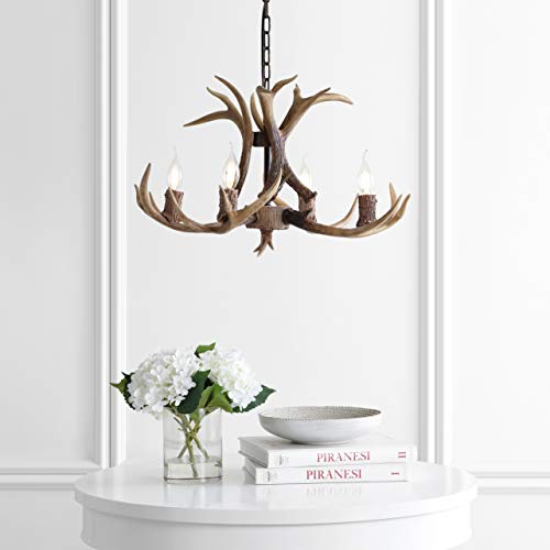 Eldora 4 Light Resin Antler Chandelier 26"