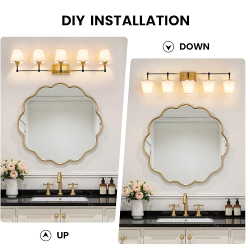 Black Gold Bathroom Vanity Light (Black Gold / 5 LIGHT)