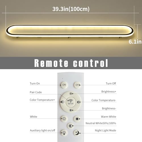 39”Flush Mount CeilingLight