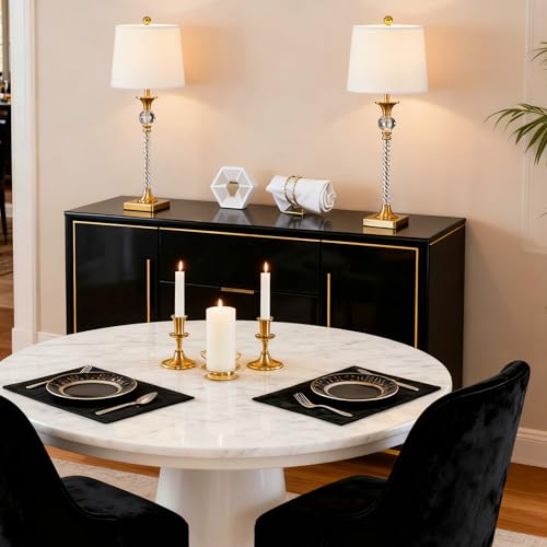 Crystal Buffet Table Lamps Set of 2 (2 Count)