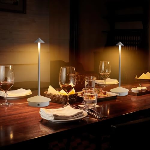 2 Pack LED Rechargeable Cordless Table Lamps