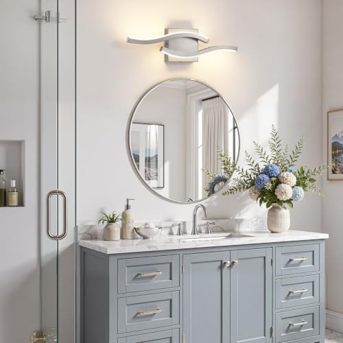 Nickel LED Bathroom Vanity Lights