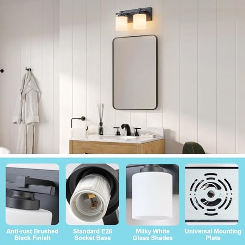 Modern Bathroom Light Fixtures Over Mirror