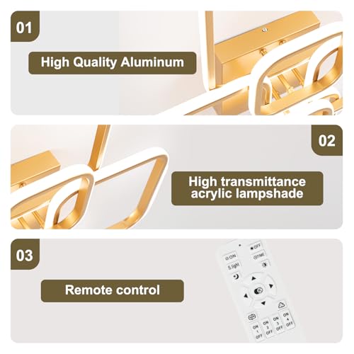 31.5" Modern LED Ceiling Light 6