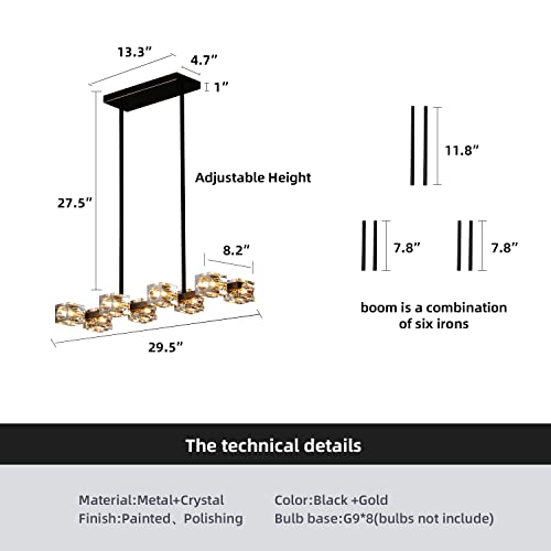 Modern Crystal Chandelier for Dining Room
