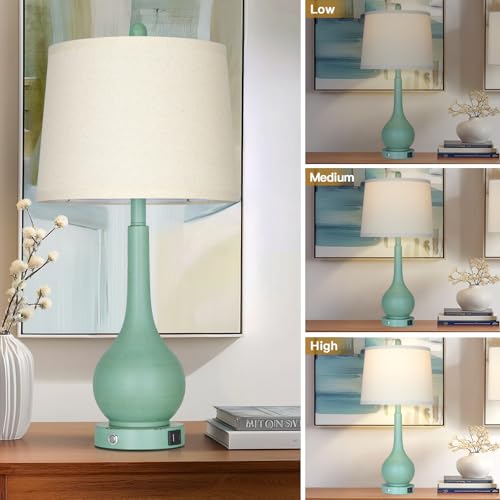 26" Farmhouse Table Lamps for Living Room Set of 2 (2 Count)