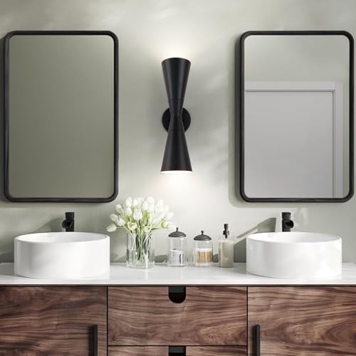 Modern Black Wall Sconces Set of 2 (2 Count)