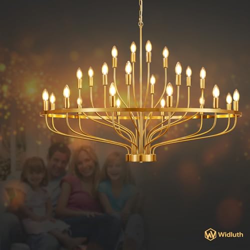 47.2" Large Gold Chandelier