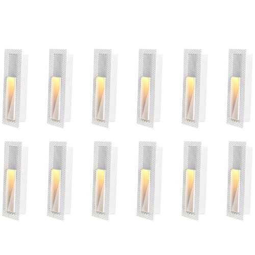 12 Pack 2W LED Recessed Step Lights (12 Count)