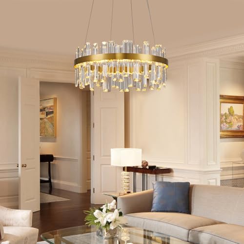 Modern Gold Crystal Led Chandelier
