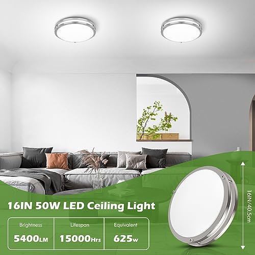 16 Inch 50W LED Ceiling Lights (2 Count)