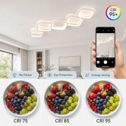 39.37 Inch Modern LED Ceiling Light Fixture