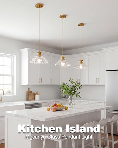 Glass Pendant Lights Kitchen Island