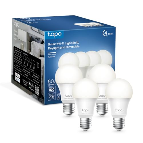 TP Link Tapo Smart Light Bulbs (4 Count)