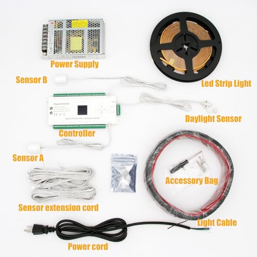 Motion Activated LED Stair Lighting Kit with Daylight Sensor SSL