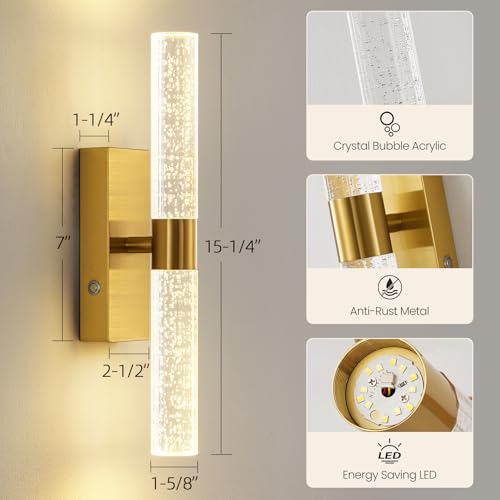 Battery Operated Wall Sconces Set of 2