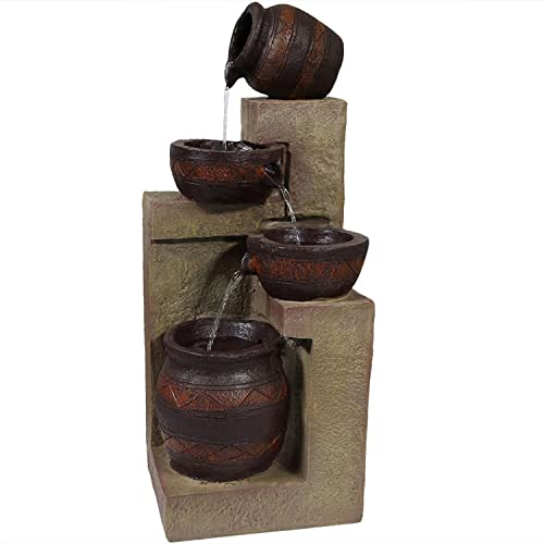 Sunnydaze Cascading Terra Bowls 30