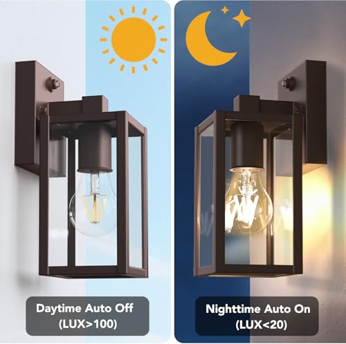 Dusk to Dawn Outdoor Light Fixtures (2 Count)