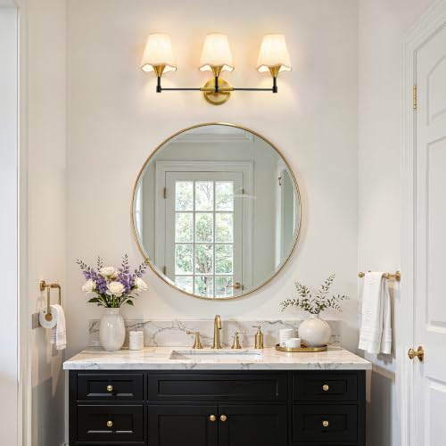 Black Gold Bathroom Vanity Light (Black Gold / 3 LIGHT)