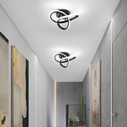 Hallway Light Acrylic Modern LED Ceiling Light Fixtures Cool White 6000K Close to Ceiling Lights for Bedroom