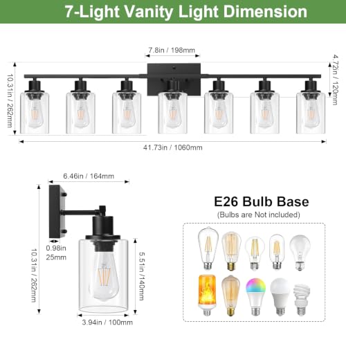 7 Light Bathroom Light Fixtures
