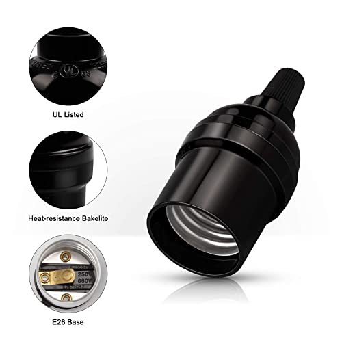 E26 Vintage Lamp Socket (10 Count)