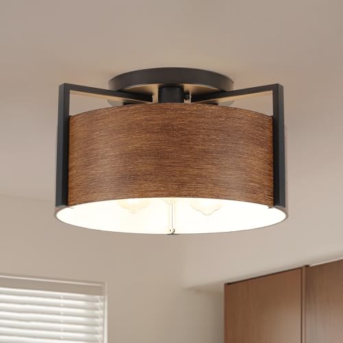 15'' Farmhouse Semi Flush Mount Ceiling Light