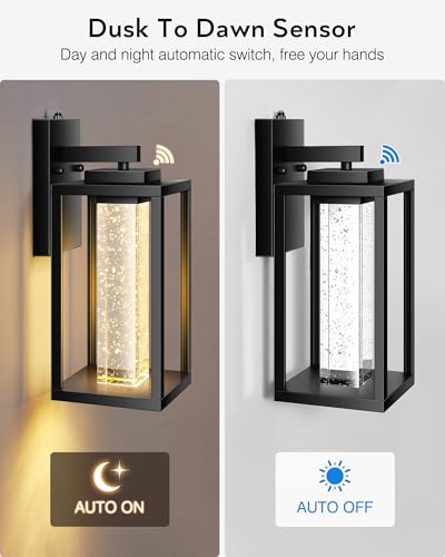 Large Dusk to Dawn Sensor Porch Lights Outdoor