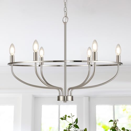 Brushed Nickel Chandelier