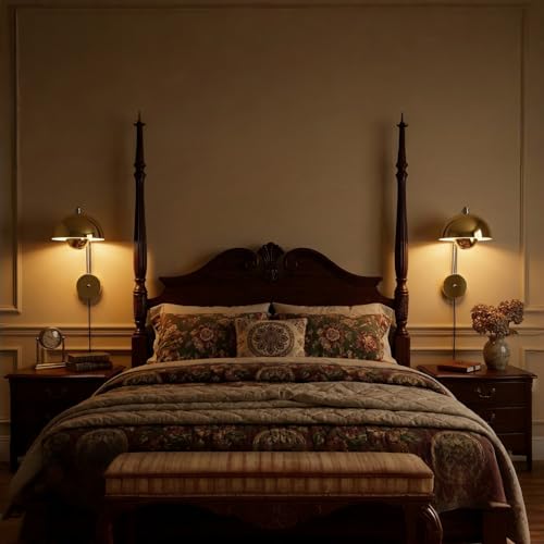 Mid Century Modern Bud Plug in Wall Sconces for Bedroom