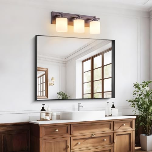 Modern Bathroom Light Fixtures Over Mirror