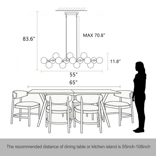 Linear Chandeliers for Dining Room