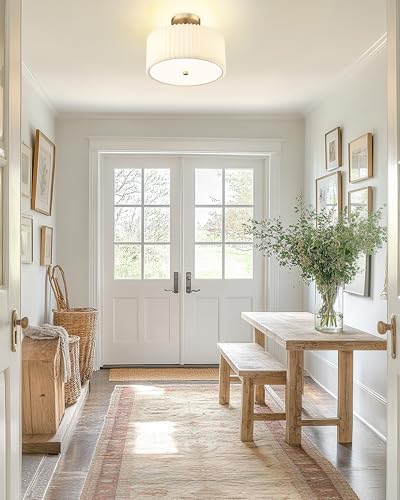 Gold Semi Flush Mount Ceiling Light