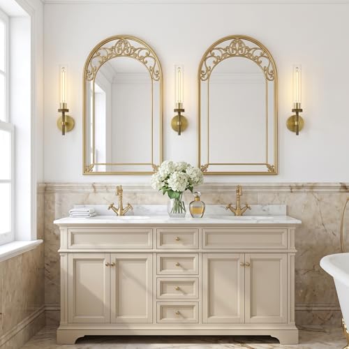 Brass Knurled Wall Sconce 20"