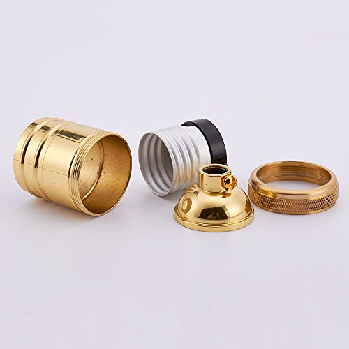 6 Pack Screw Thread Keyless Brass Light Socket (6 Count)