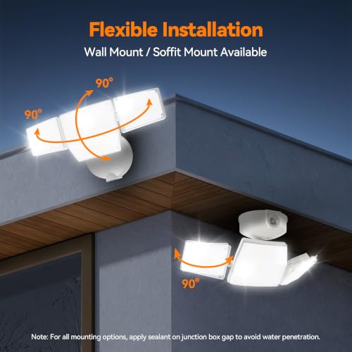 85W 10000LM Dusk to Dawn Outdoor Lighting (White)