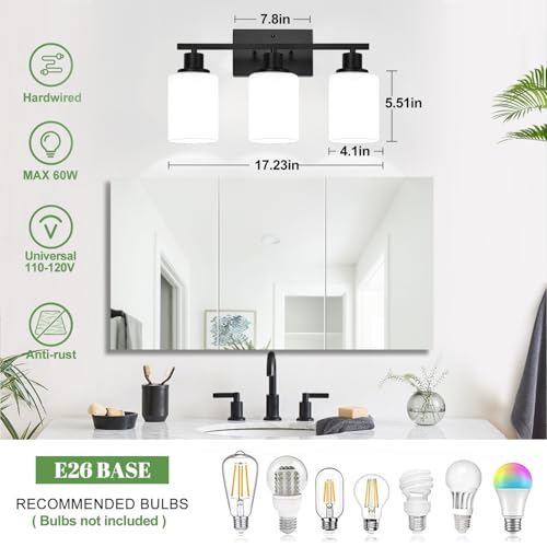3 Light Bathroom Light Fixtures