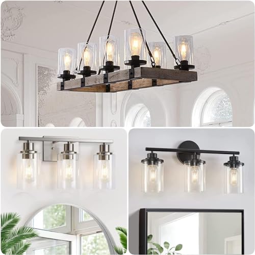 8 Pack Clear Glass Light Shade (8 Count)