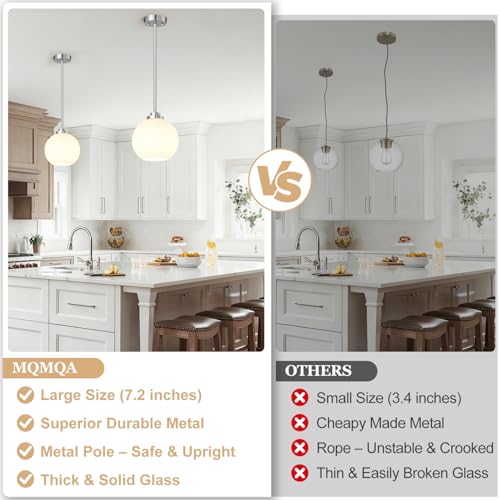 2 Pack Globe Pendant Lights (2 Count)