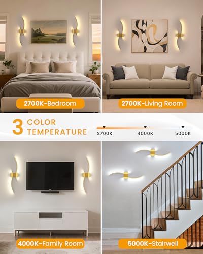 27.6 Inch Battery Operated Wall Sconce Set of 2 (2 Count)