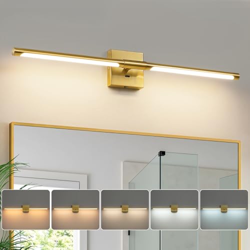 Gold Vanity Light for Bathroom