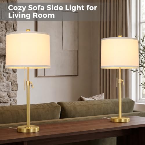 Gold Table Lamps Set of 2
