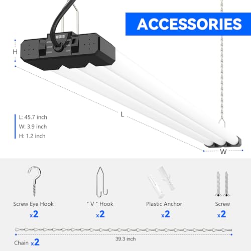 LED Shop Lights 4FT 7500LM (4 Count)